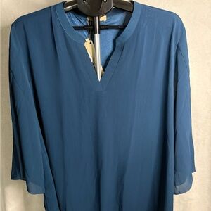 Elegant Blue Blouse by Timeson